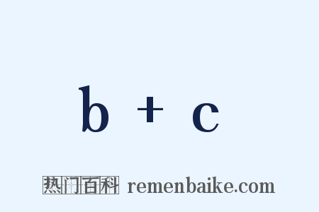 b+c是什么意思的图片
